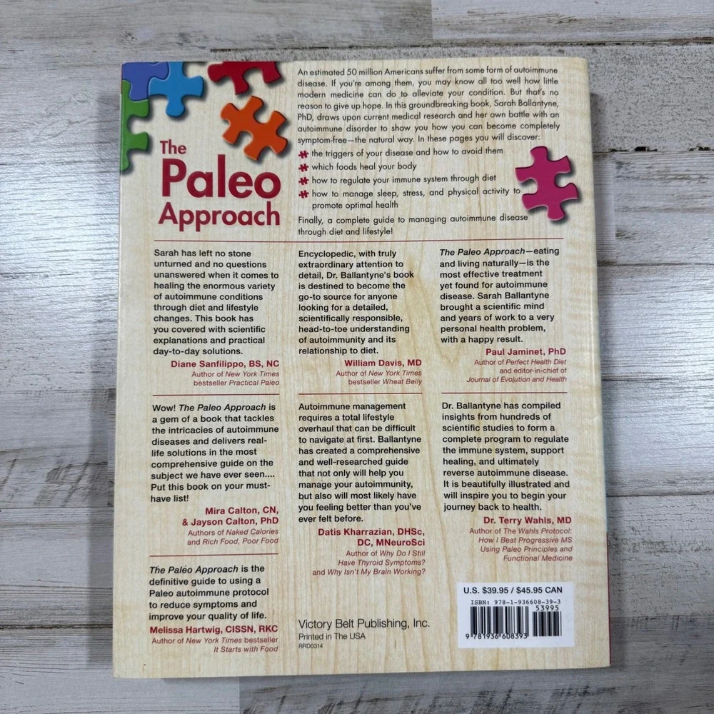 The Paleo Approach Sarah Ballantyne PhD Reverse Autoimmune Disease Health Book